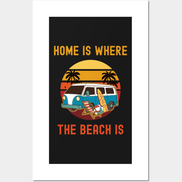 Home Is Where The Beach is Wall Art by Photomisak72